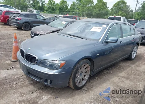 2006 BMW 750Li из США, поврежденный, VIN WBAHN83576DT62514